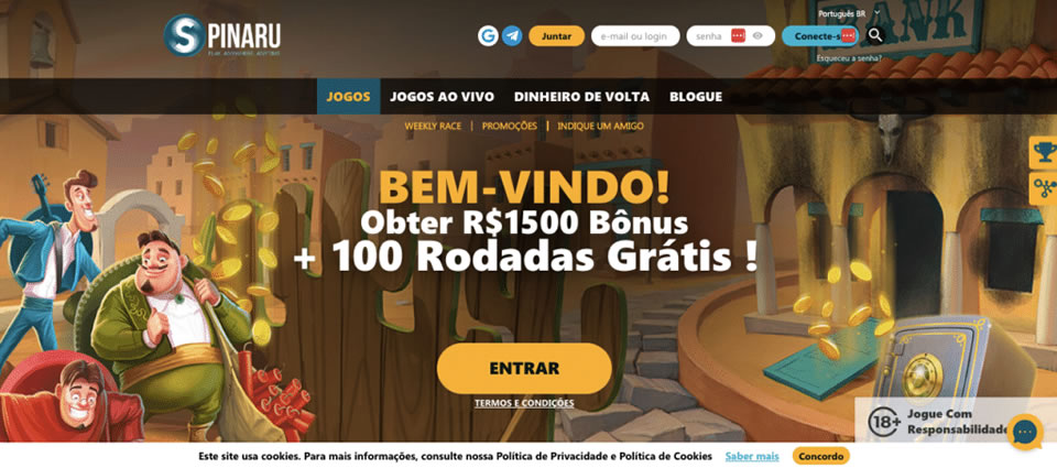 Se você ganhar, você ganha o bônus, e se perder, a casa te dá um reembolso de 3% para todos os membros. 50% das apostas perdedoras consecutivas serão reembolsadas, até o valor máximo de R$ 1.200.000